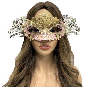 Women Costume Venetian mask Feather Masquerade Party Masks